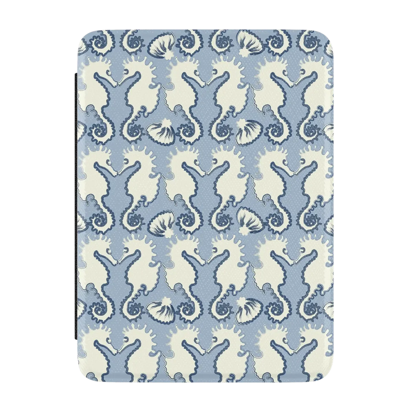 Seahorse Drift | Coastal Blues Kindle Case