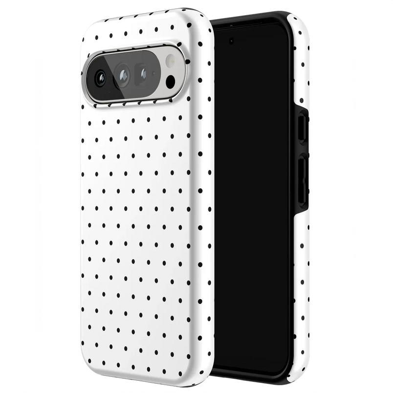 On the Dot | White Polka Dot Case