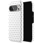 On the Dot | White Polka Dot Case