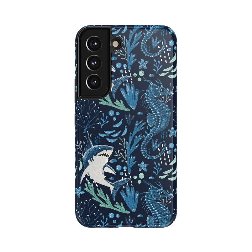 Midnight Reef | Shark Print Case - Galaxy S22
