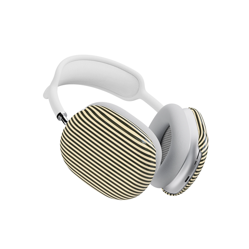 Stripes and the City | Black Pinstripes AirPods Max Case