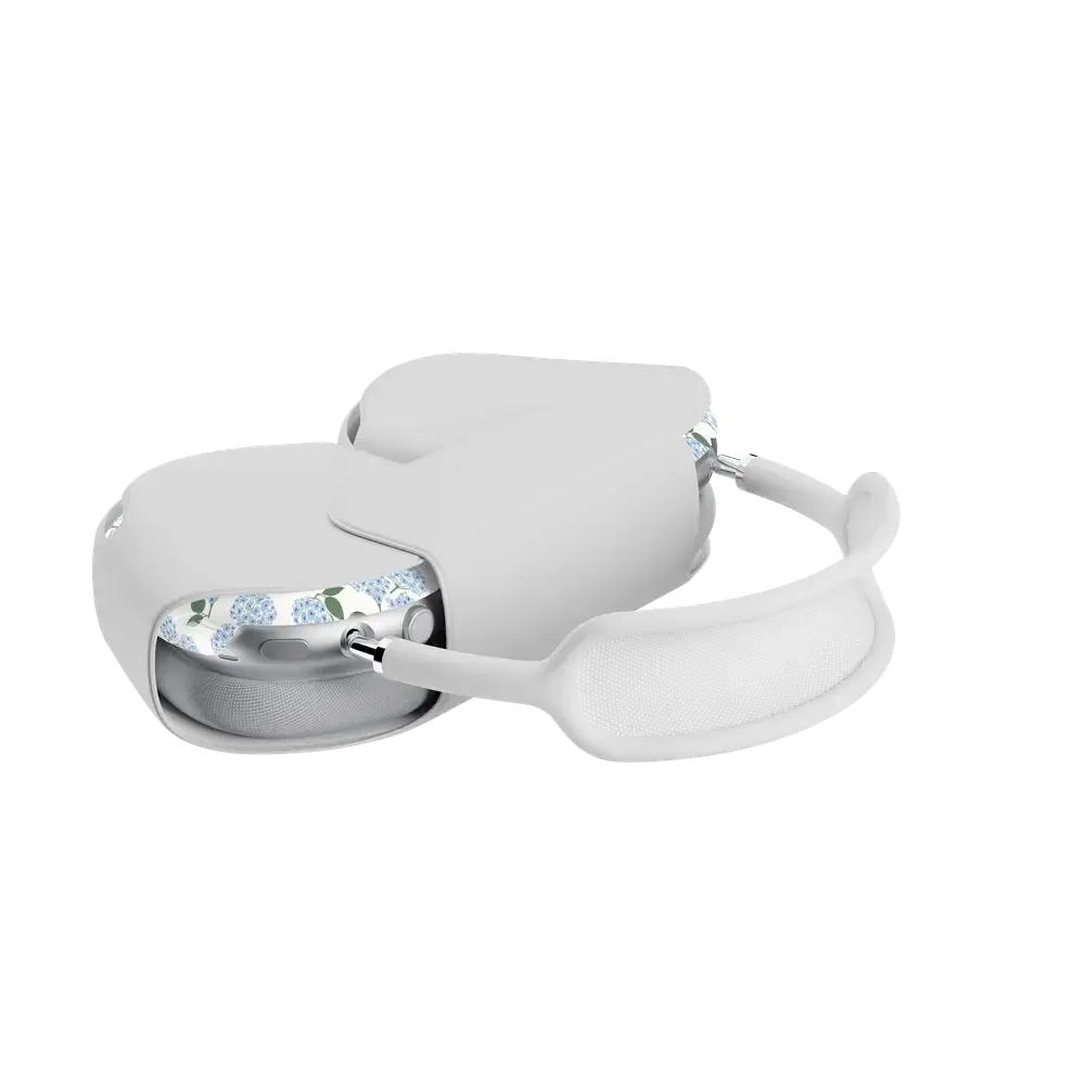 Nantucket Cottage Blue Hydrangea AirPods Max Case - Thumbnail 5
