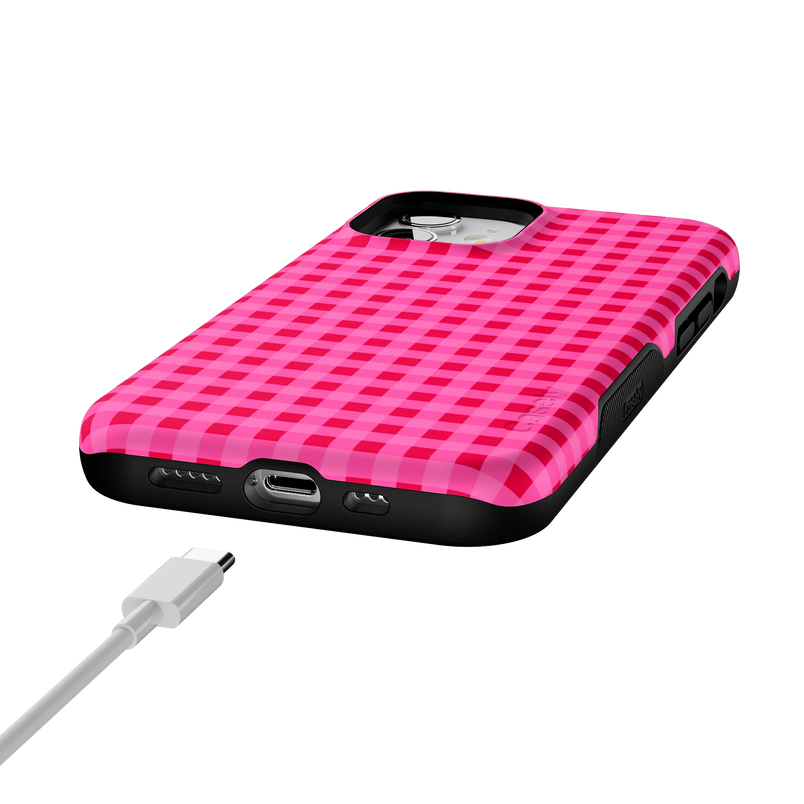 Sweet Jam | Hot Pink Gingham Case