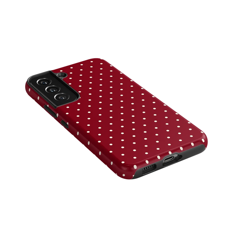 On the Dot | Maroon Polka Dot Case