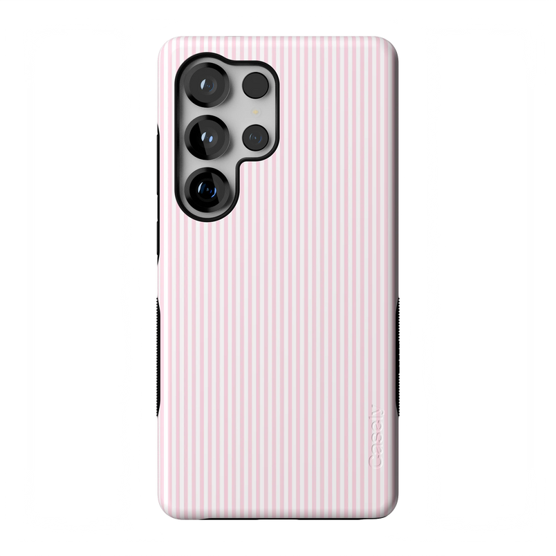 Stripes and the City | Light Pink Pinstripe Case - Galaxy S25 Ultra