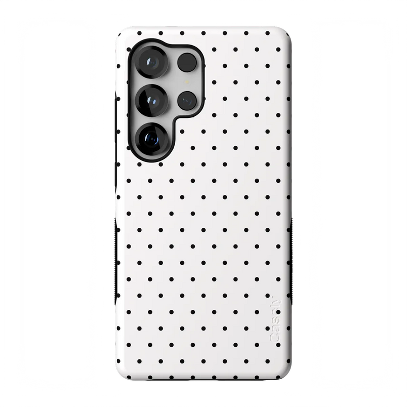 On the Dot | White Polka Dot Case
