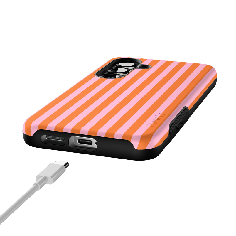 Perfect Stripes | Orange & Pink Stripes Case