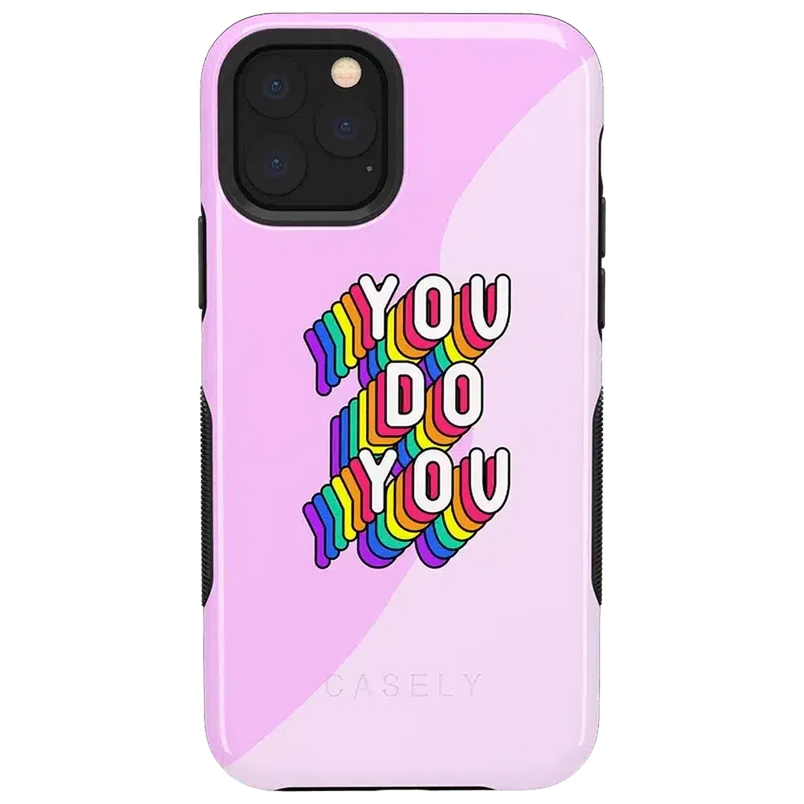 YOU DO YOU | Purple Print iPhone Case iPhone Case get.casely Bold iPhone 11 Pro 