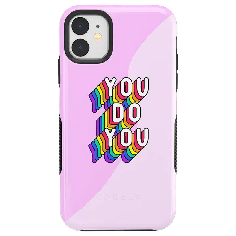 YOU DO YOU | Purple Print iPhone Case iPhone Case get.casely Bold iPhone 11 