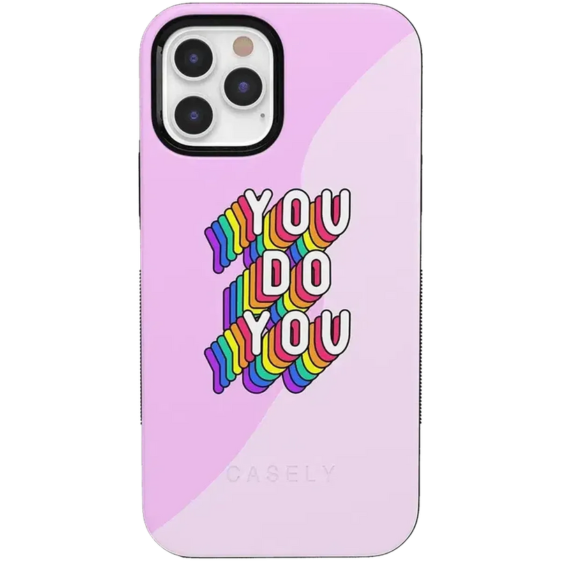 YOU DO YOU | Purple Print iPhone Case iPhone Case get.casely Bold iPhone 12 Pro 