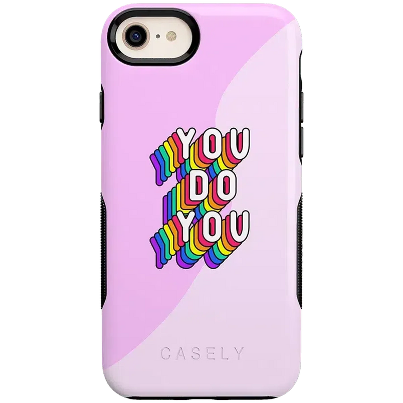 YOU DO YOU | Purple Print iPhone Case iPhone Case get.casely Bold iPhone 6/7/8 