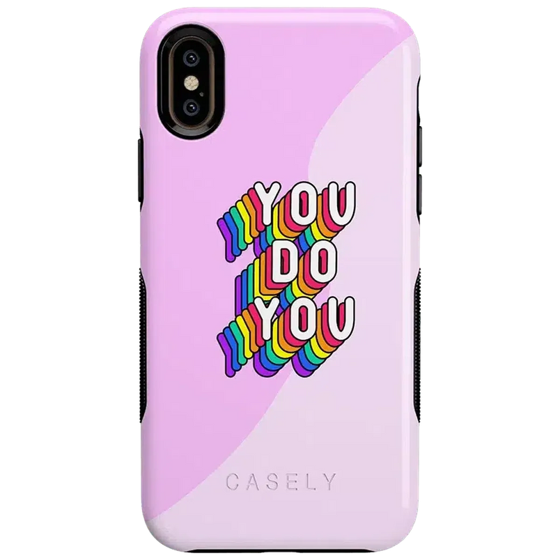YOU DO YOU | Purple Print iPhone Case iPhone Case get.casely Bold iPhone XS Max 