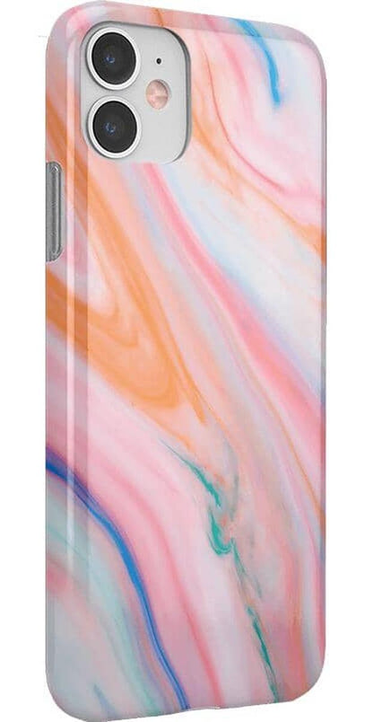 You're a Gem | Rainbow Marble Swirl Case iPhone Case get.casely 