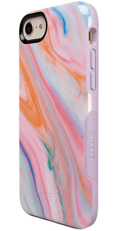 You're a Gem | Rainbow Marble Swirl Case iPhone Case get.casely 