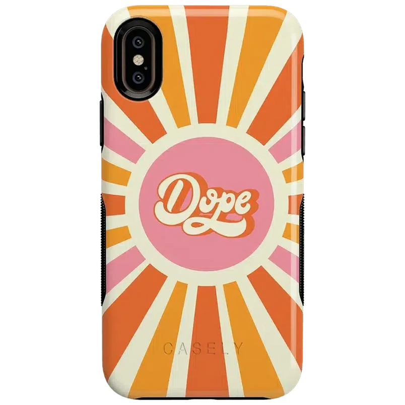 You're Dope | Retro Colorblock Case iPhone Case get.casely Bold iPhone XS Max 