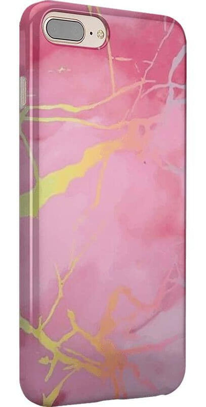 You're the Cutest | Pink Marble Holo Case iPhone Case get.casely 