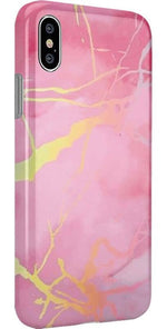 You're the Cutest | Pink Marble Holo Case iPhone Case get.casely 