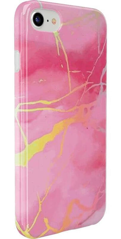 You're the Cutest | Pink Marble Holo Case iPhone Case get.casely 