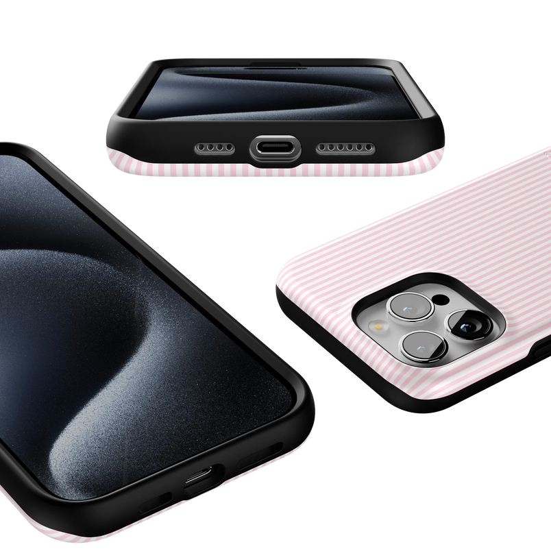 Stripes and the City | Light Pink Pinstripe Case