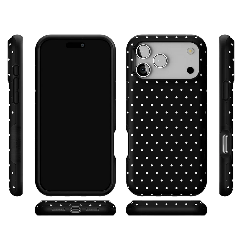 On the Dot | Black Polka Dot Case