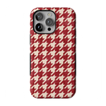 Scarlet Stitch | Red Houndstooth Case
