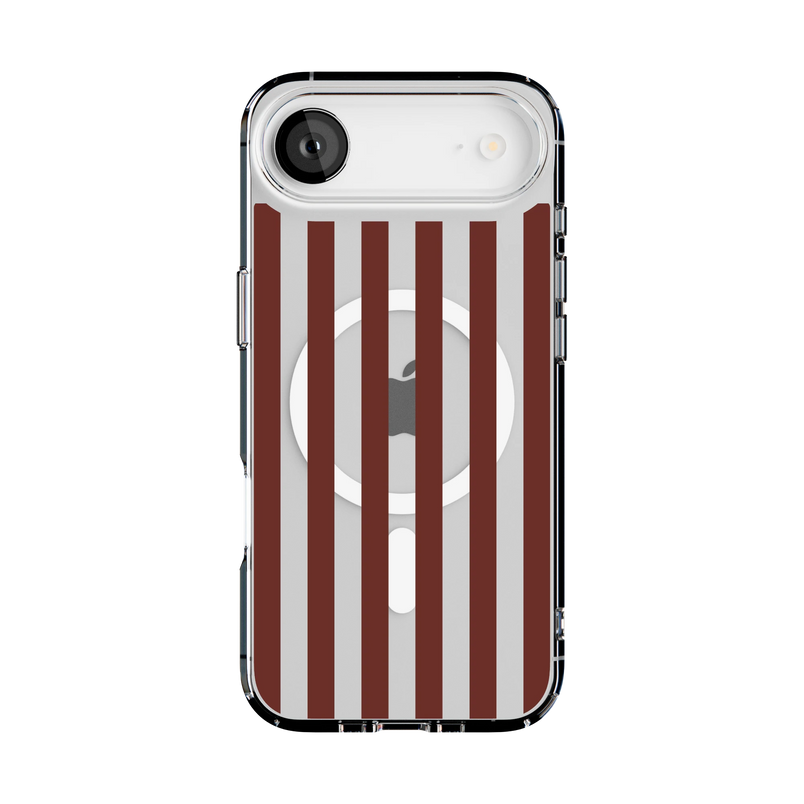 Sunday in Brooklyn | Burgundy Stripes Case - iPhone 17 Air
