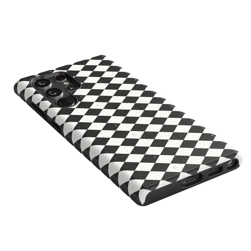 Salem's Hex | Black & White Checkered Case