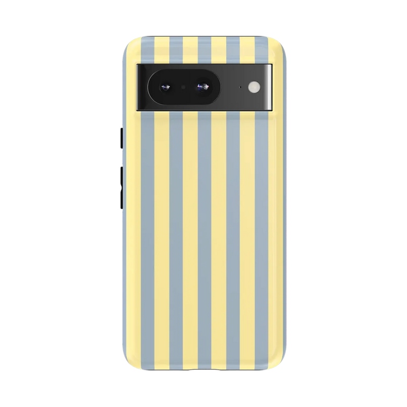 Coastline Stripes | Blue & Yellow Case - Google Pixel 8