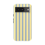 Coastline Stripes | Blue & Yellow Case - Google Pixel 8