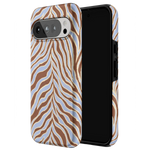 Untamed | Brown & Blue Zebra Case