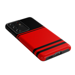 Storm Warning | Black & Red Stripes Case