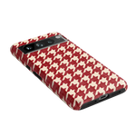 Scarlet Stitch | Red Houndstooth Case