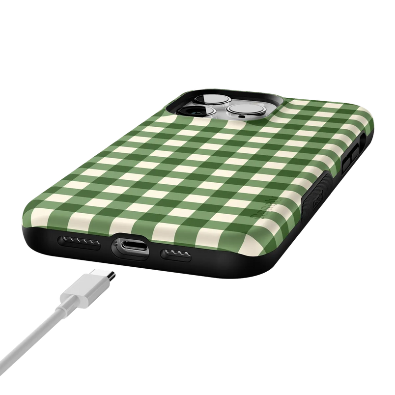 Checked Twice | Green Plaid Case