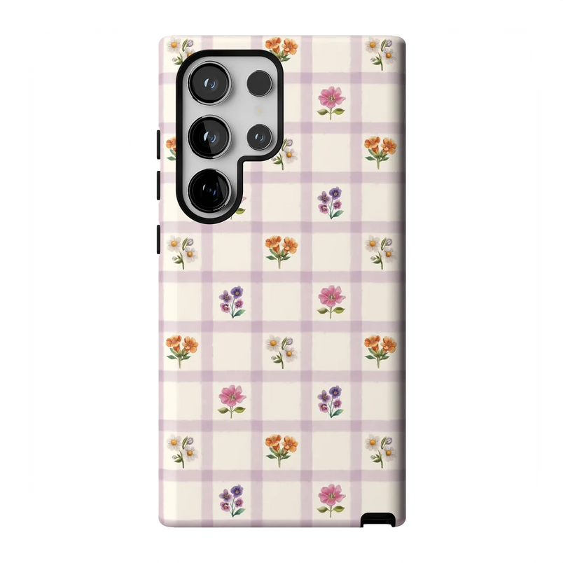 Meadow Check | Floral Gingham Case