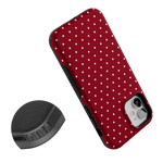 On the Dot | Maroon Polka Dot Case