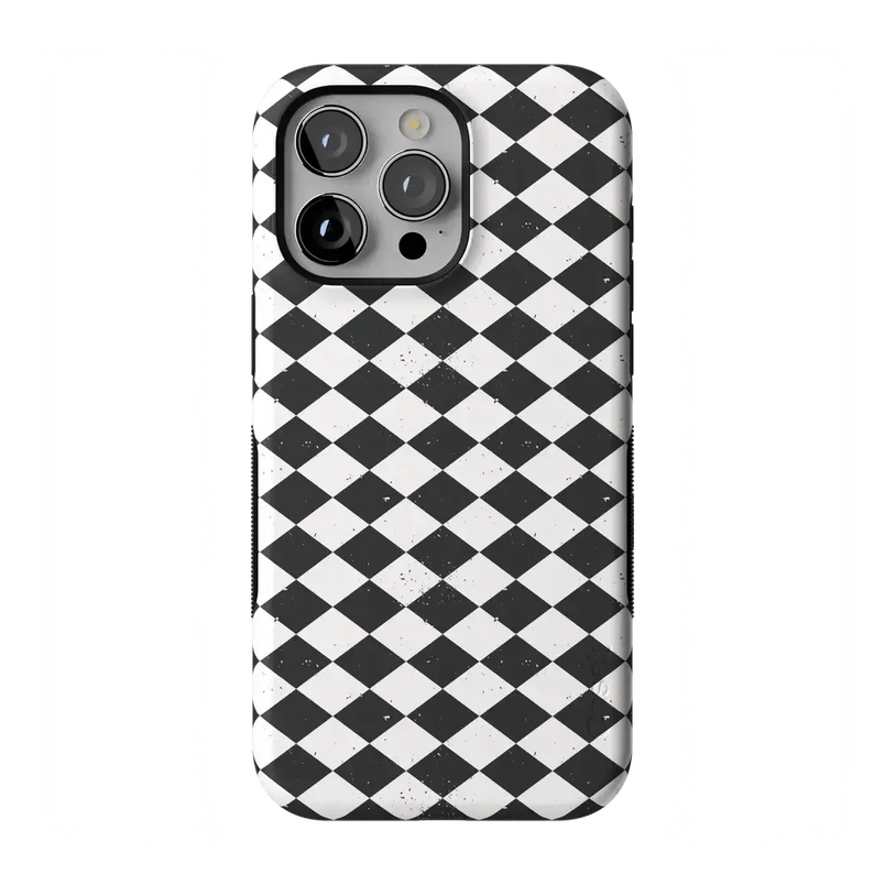 Salem's Hex | Black & White Checkered Case