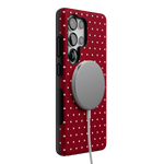 On the Dot | Maroon Polka Dot Case