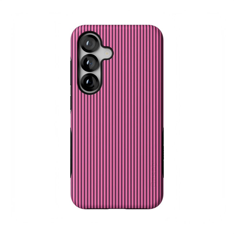 Stripes and the City | Pink & Purple Pinstripe Case - Galaxy S25