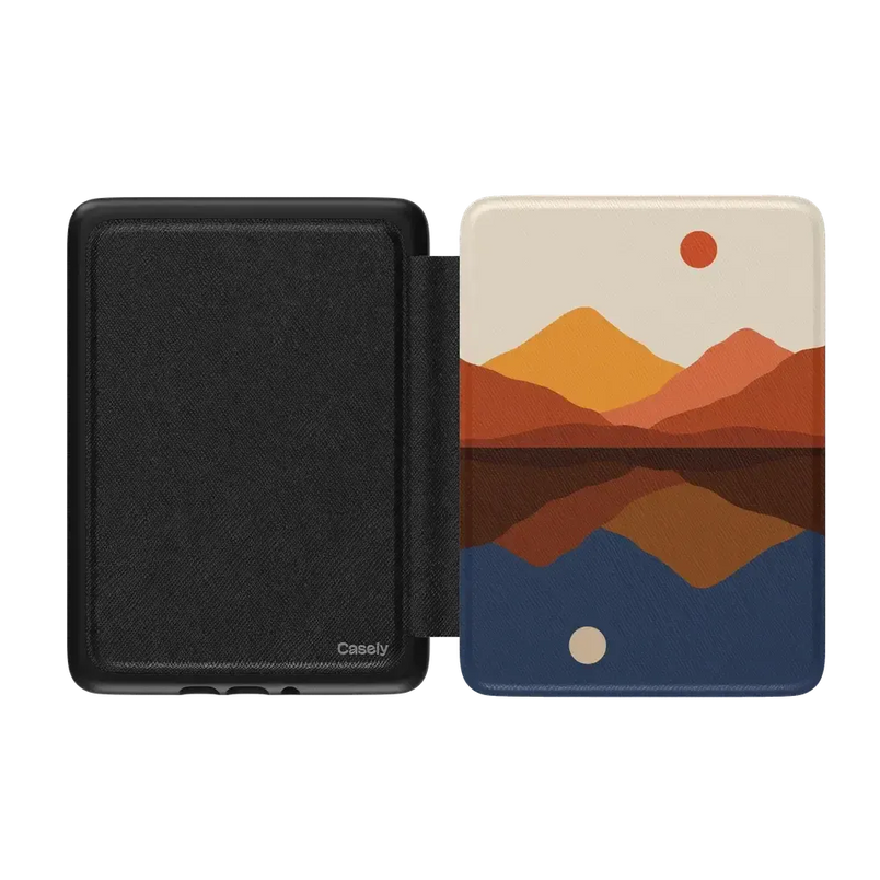 Opposites Attract | Day & Night Colorblock Mountains Kindle Case