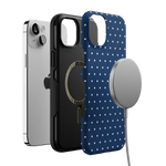 On the Dot | Navy Polka Dot Case