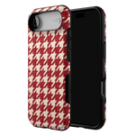 Scarlet Stitch | Red Houndstooth Case
