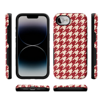 Scarlet Stitch | Red Houndstooth Case