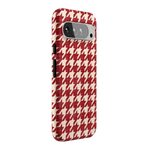 Scarlet Stitch | Red Houndstooth Case