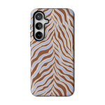 Untamed | Brown & Blue Zebra Case - Galaxy S24 Plus