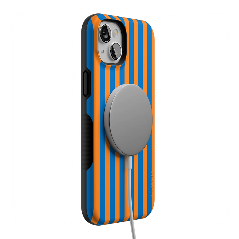 Go New York | Blue & Orange Stripes Case