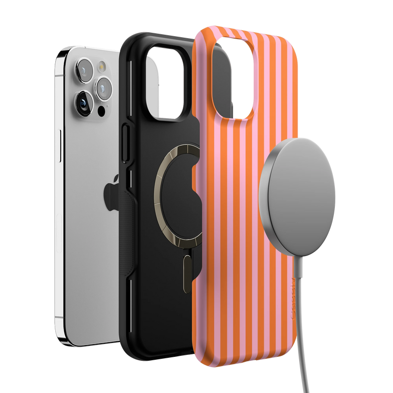 Perfect Stripes | Orange & Pink Stripes Case