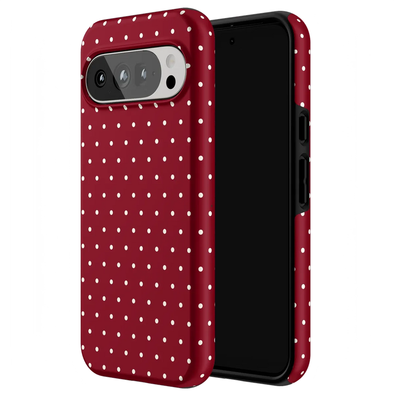 On the Dot | Maroon Polka Dot Case