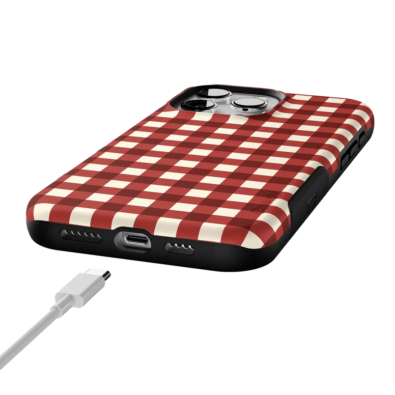 Checked Twice | Red Plaid Case