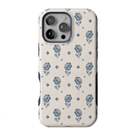 Seaside Stitch | Vintage Roses Case - iPhone 16 Pro