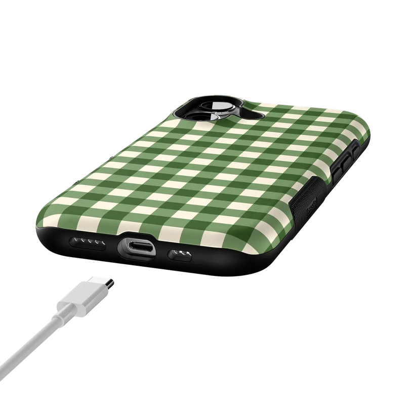 Checked Twice | Green Plaid Case